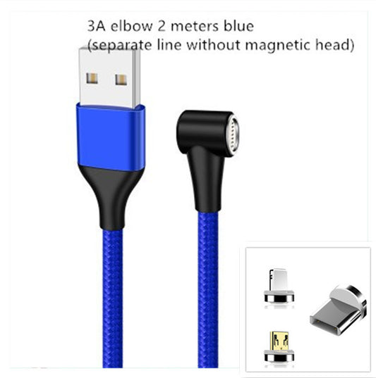Compatible with Apple , Magnetic USB Cable Fast Charging Micro USB Type C Data Wire Cord Magnet Charger Mobile Phone Cable