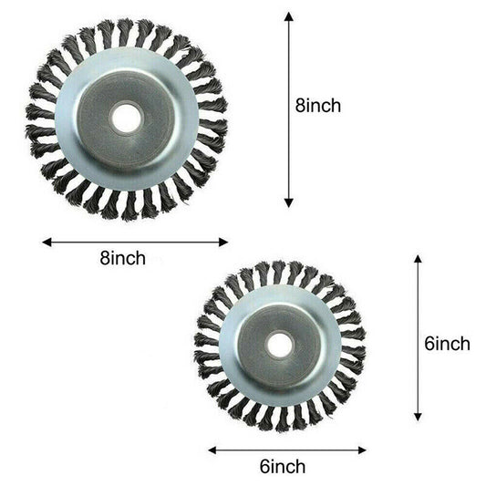 6/8 INCH Stainless Steel Wire Trimmer Head Brush Cutter for Lawnmower