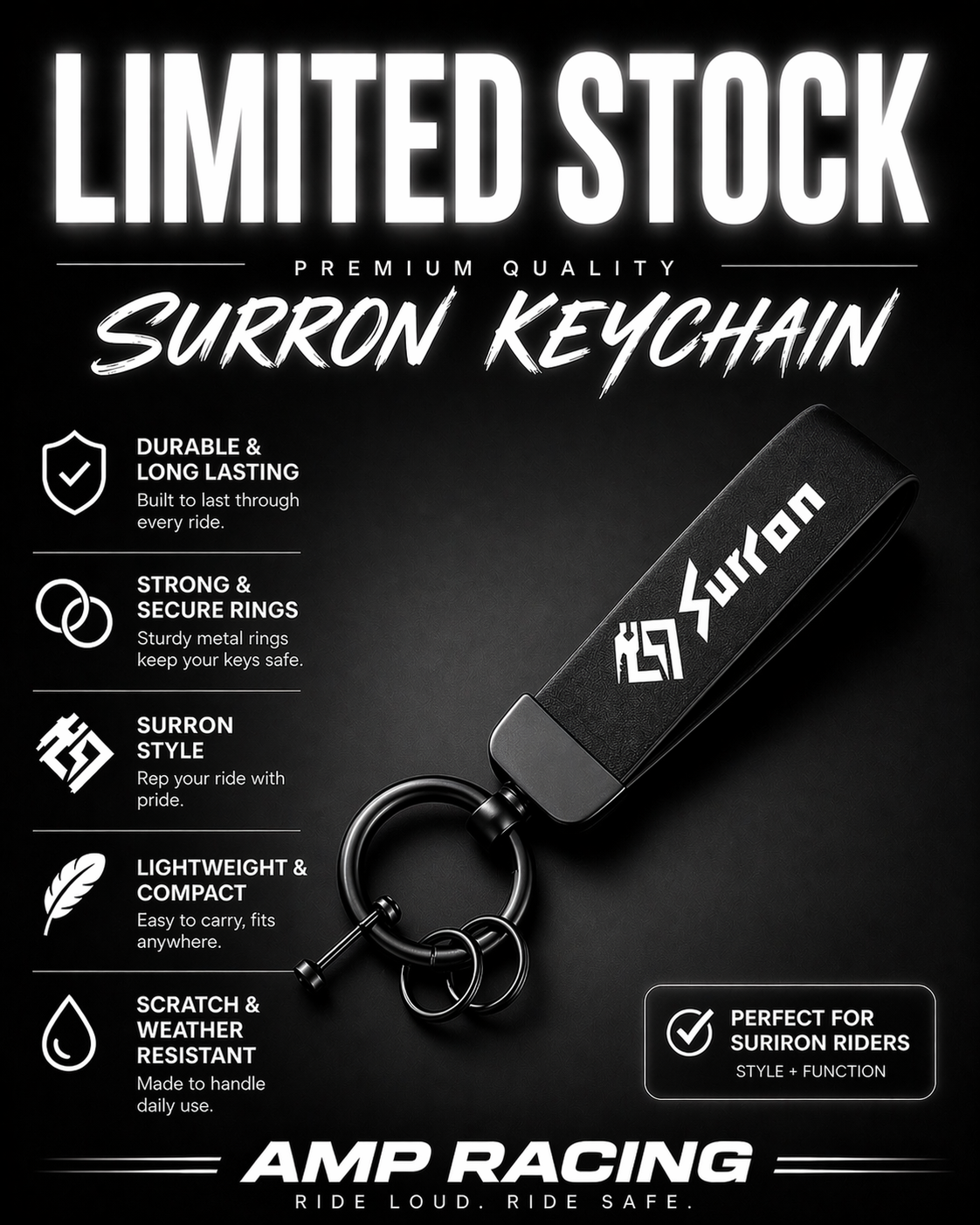 AMP Sur-Ron Keychain