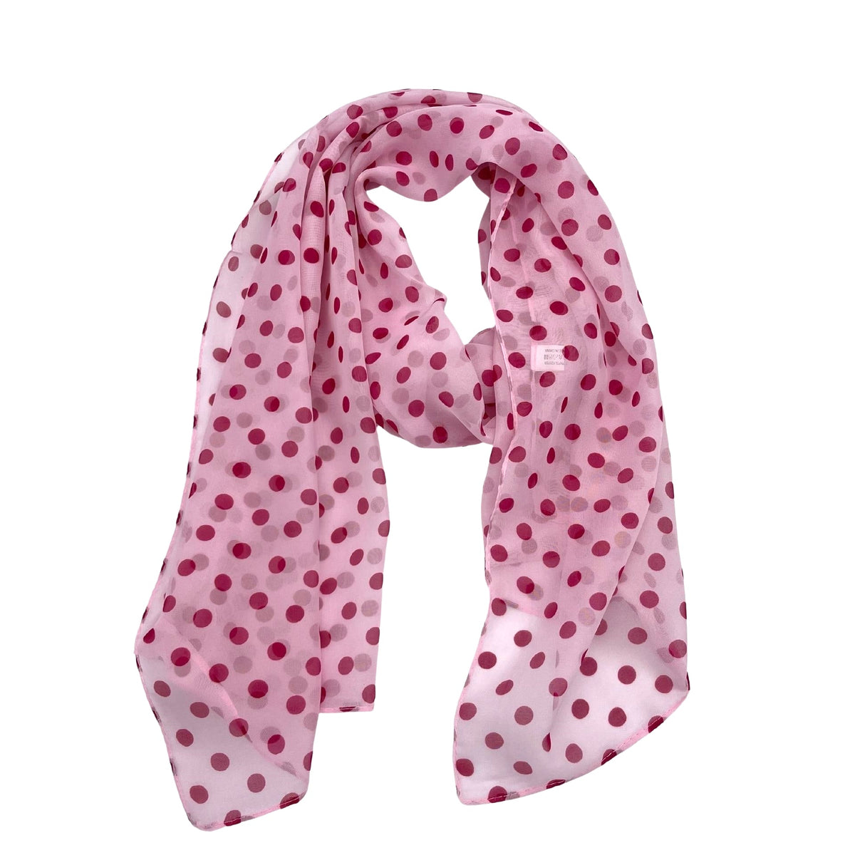 Jacaru 1684/5 Pink Polkadots Scarf