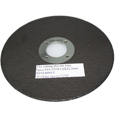 10x 5" 125mm CUTTING INOX WHEEL DISC GRINDER CUT 80M/S METAL STEEL 94008003