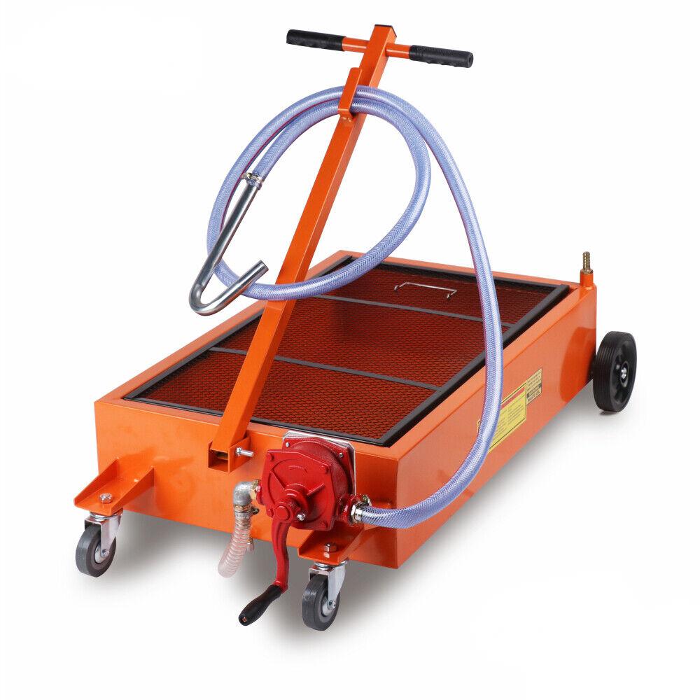 HORUSDY 76L Low Profile Waste Oil Drainer Mobile Workshop Pump Vehicle 4WD Truck