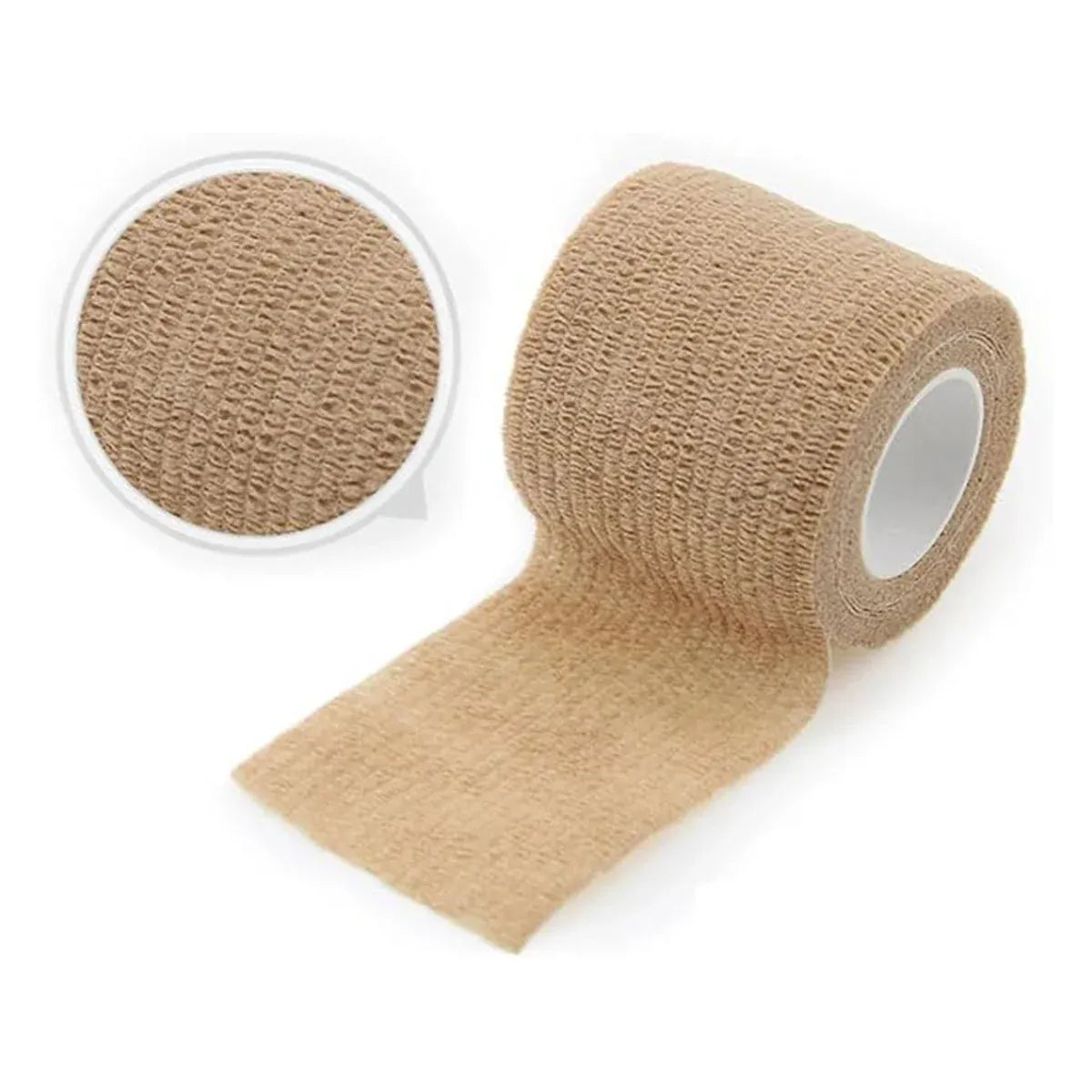 6PCS Self Adhesive Elastic Wrap Non Woven Cohesive Tape for Sports and Daily Use - 7.5cm
