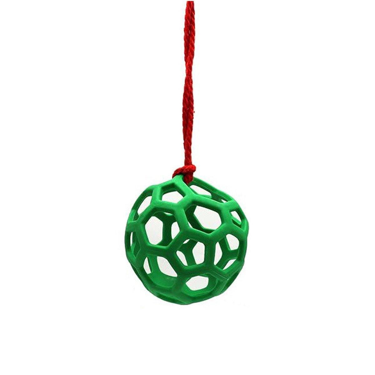 Hanging Hay Feeders Stable Feed Polo Feeding Balls Toy for Horses and Livestock - Green
