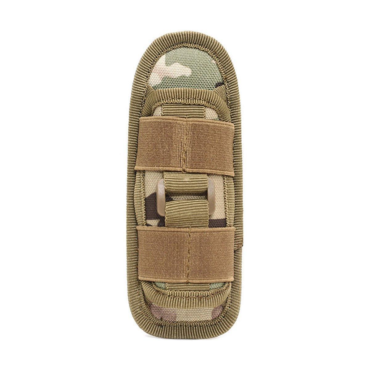Portable Outdoor Military Flashlight Bag Pouch Tactical Case Holster Belt Holder - Green