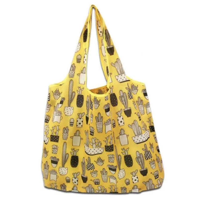 Reusable Foldable Light Waterproof Shopping Bags Carry bag Grocery Big - B-32