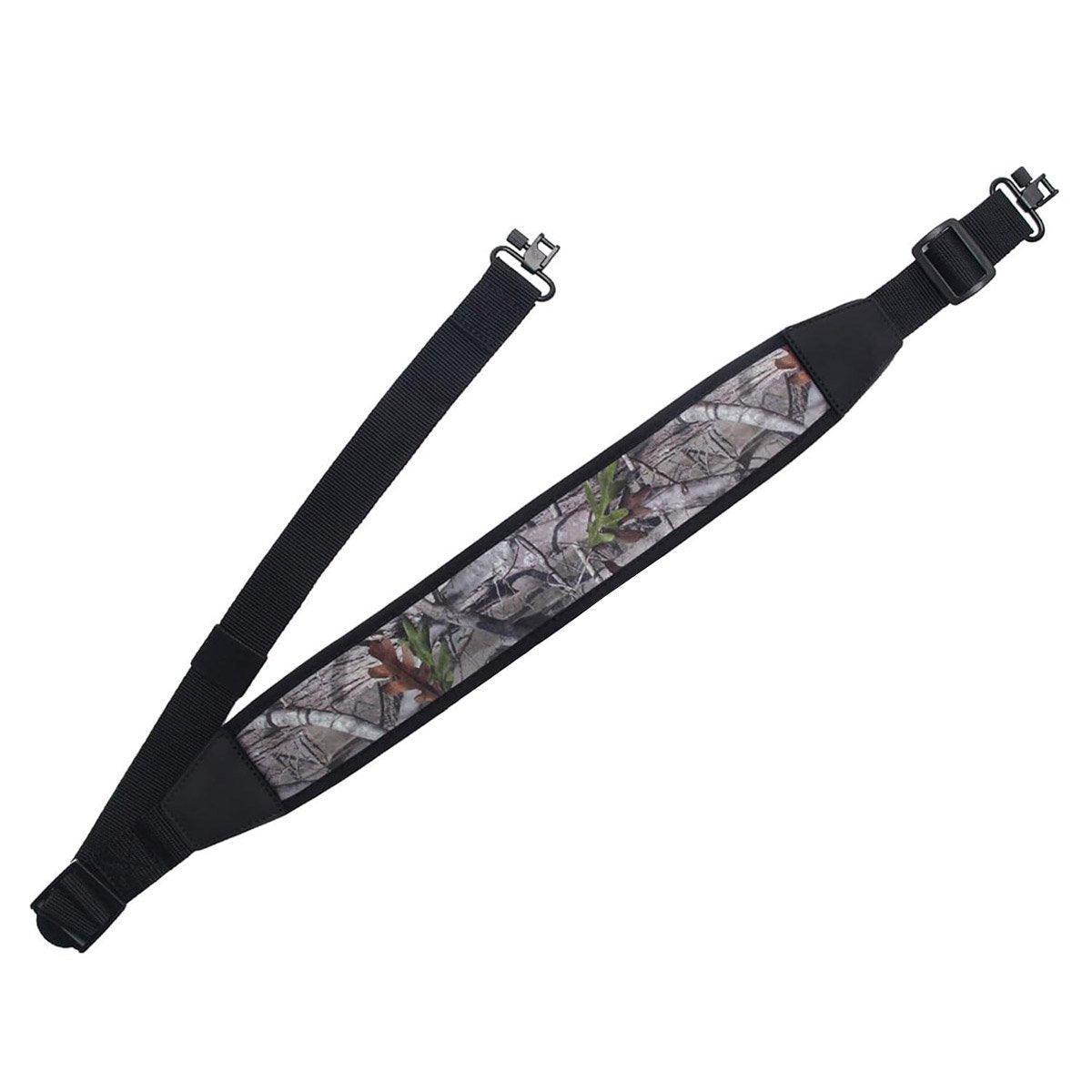 Tactical Shooting Rope Sling Adjustable Heavy Duty Sling for Firearms and Gear - Black