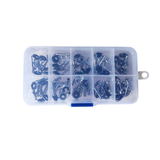 50pcs Fishing Rod Guide Tip Repair Kit Set Rings Guide Replacement Parts Tools