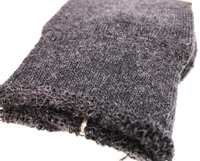 1 Pair Merino Wool Blend Woolen Work Socks Hiking Heavy Duty Warm Winter Thermal - Black - 7-11
