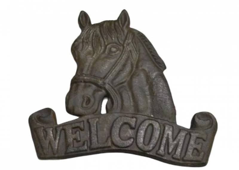 Welome Horse Trivet 20x18cm
