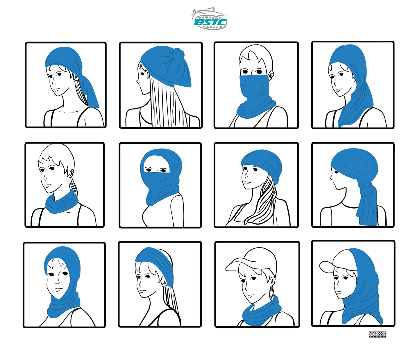 BSTC Head Socks, Camo Woodland