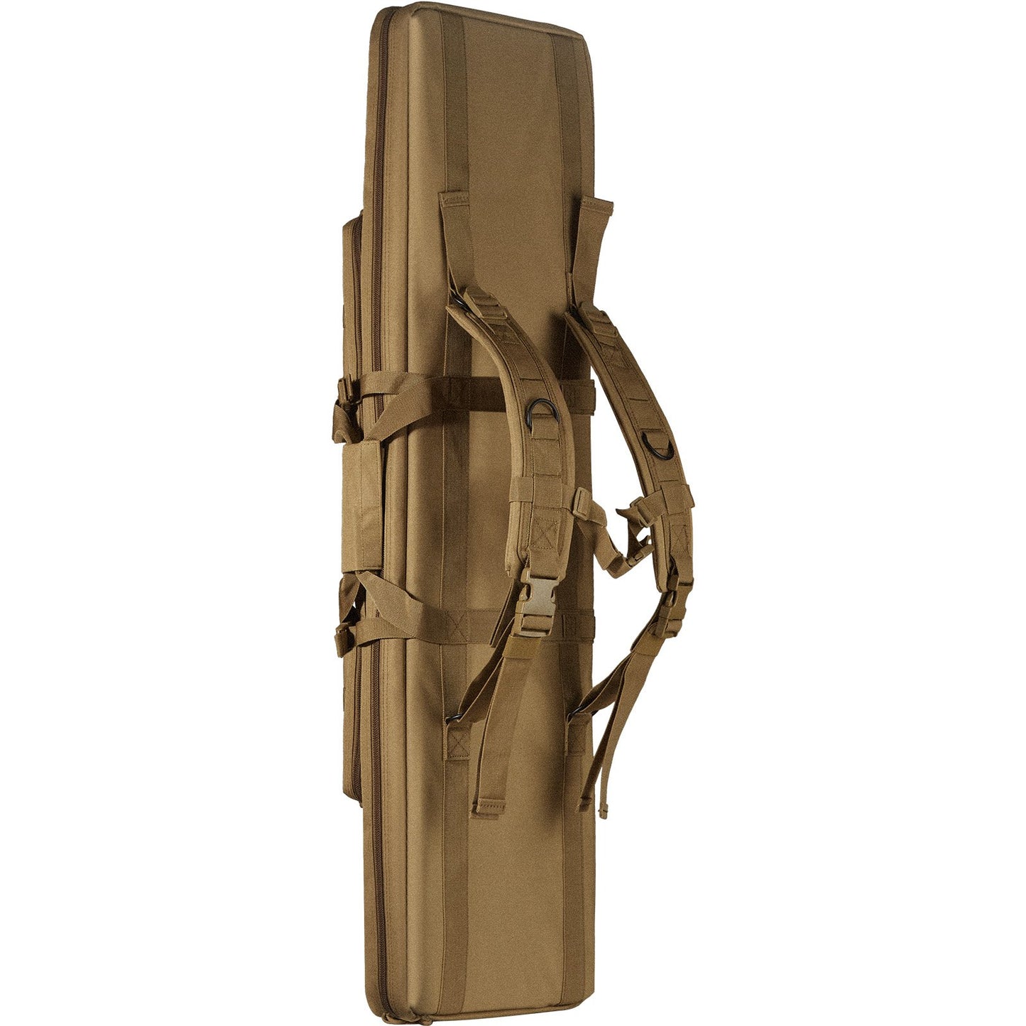 VEVOR Rifle Bag, 36 inch Tactical Double Long Gun Bag, Soft Rifle Case with Lockable Zipper, Portable Handle & Shoulder Strap, 3 Large Storage Pockets Rifle Case for Two 34" Rifles & 2 Pistols, Brown