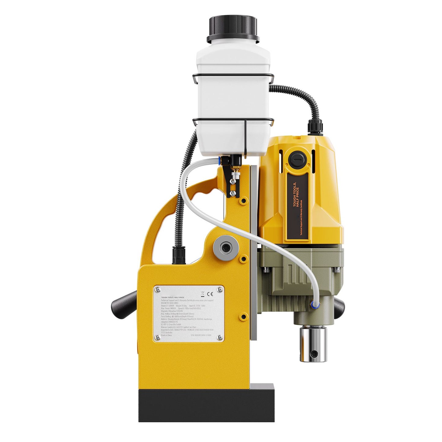 Magnetic Drill, 1400W Motor 1.6 in Boring Diameter, 2810 lbf Portable Electric Mag Drill Press, 800 RPM No-Load Speed, Drilling Machine for Metal Surface, Industrial and Home Improvement