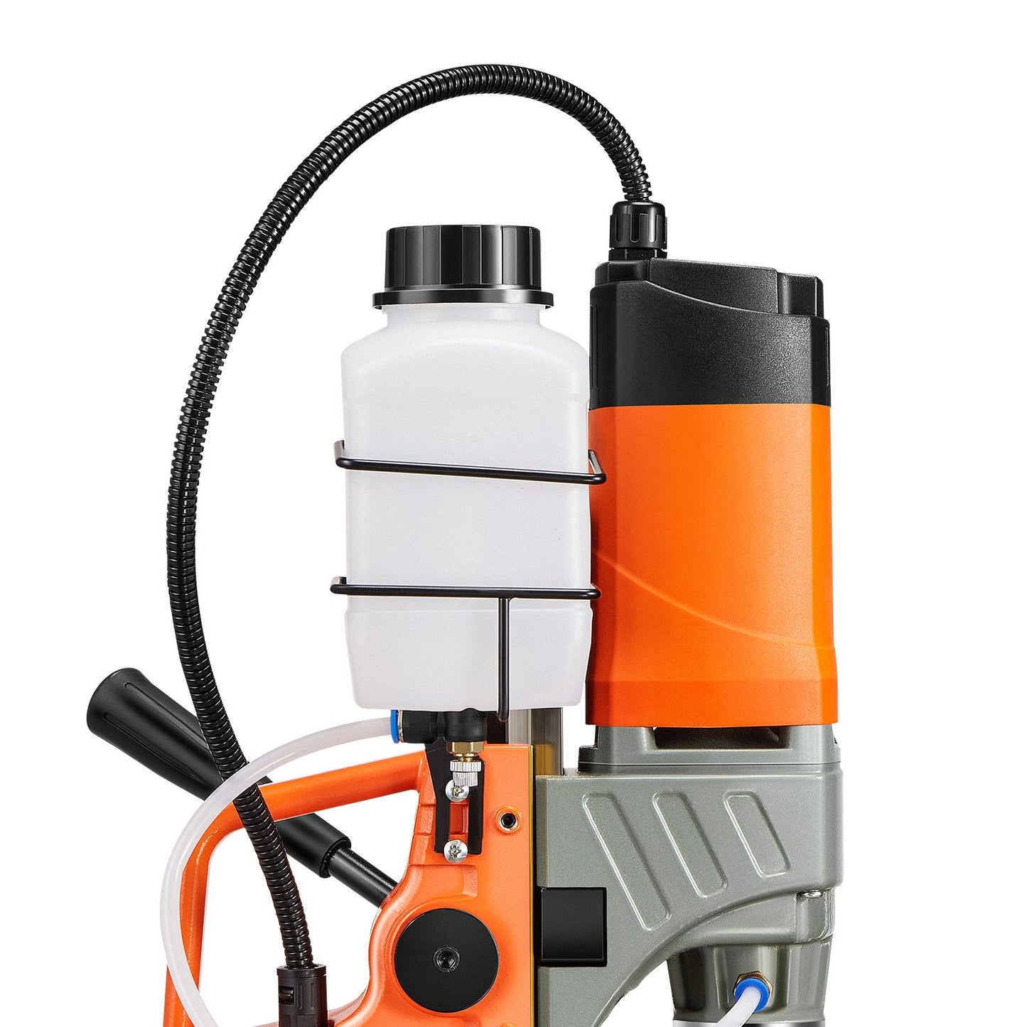 Magnetic Drill, 1450W Motor 1.6 in Boring Diameter, 2810 lbf Portable Electric Mag Drill Press, with 2 Coring Bits, Variable Speed, Drilling Machine for Metal Surface, Home Improvement Industry