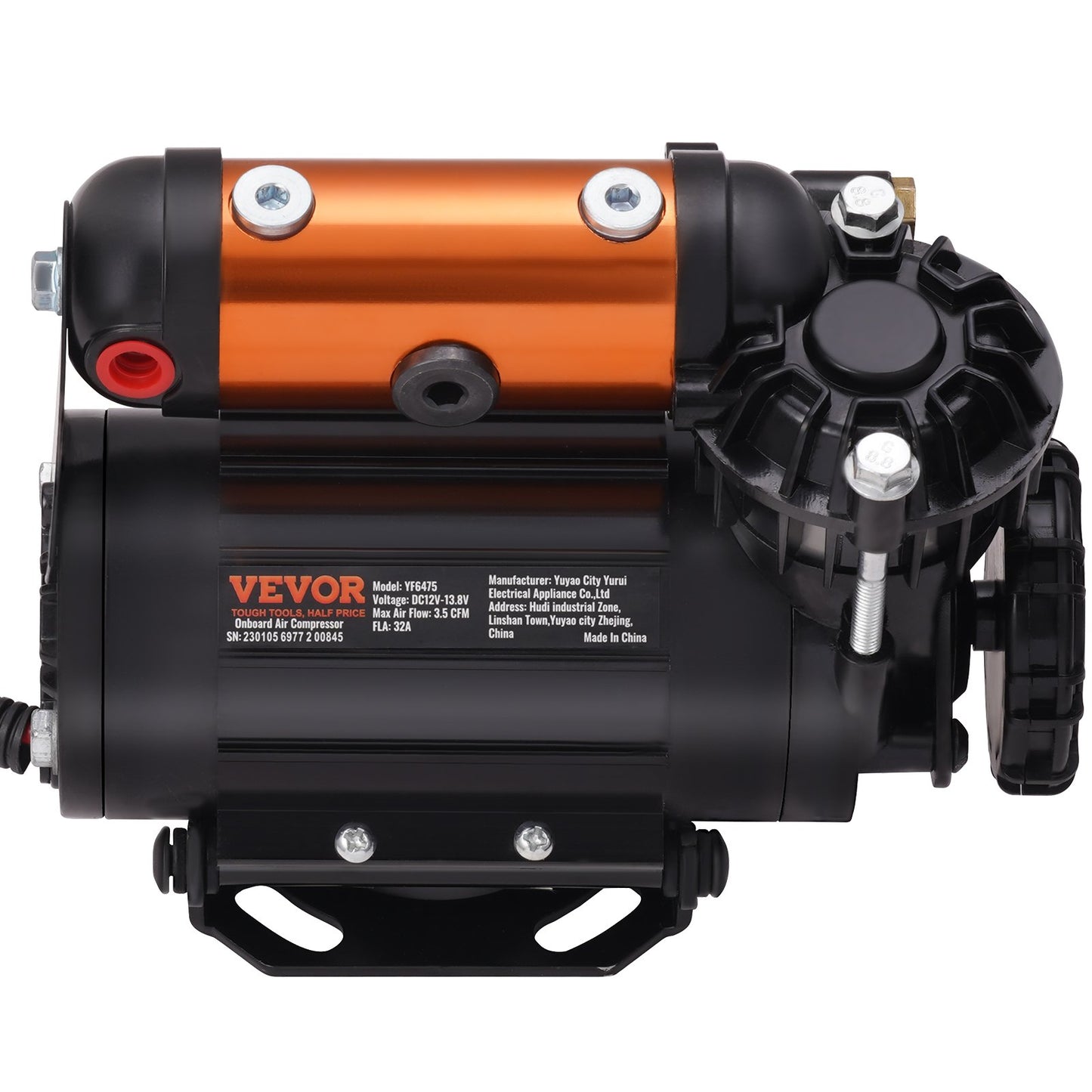 VEVOR Onboard Air Compressor Kit 150PSI Offroad Air Compressor Portable Tire Inflator Heavy Duty 3.5CFM Air Pump for Jeep SUV 4x4 Vehicle Compatibility with Air tools, Air horns, Lockers
