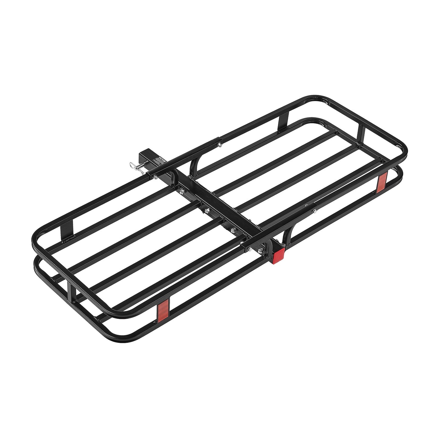 VEVOR 53" x 19" x 5", Hitch Cargo Carrier, 500 lbs Capacity Hitch Cargo Carrier with Hitch Stabilizer & Ratchet Straps, Hitch Mount Cargo Carrier with Cargo Net with Hook, Fit for SUVs