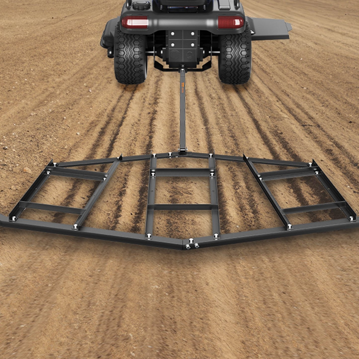 VEVOR Driveway Drag, 84" Width Tow Behind Drag Harrow, Q235 Steel Driveway Grader with Adjustable Bars, Support up to 50 lbs, Driveway Tractor Harrow for ATVs, UTVs, Garden Lawn Tractors