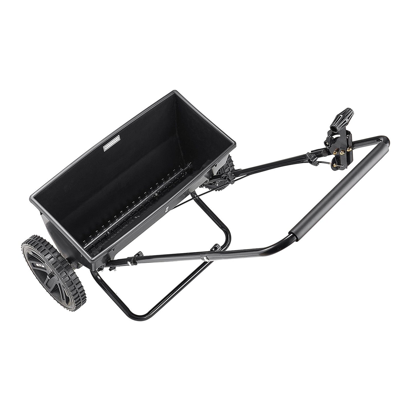 Walk-Behind Push Spreader, 22.6 kg Capacity, Drop Spreader with Hopper Grate, 18 in Spreading Width & 30 Settings, 10 in All Terrain Tires, Garden & Lawn Spreaders for Seed, Fertilizer