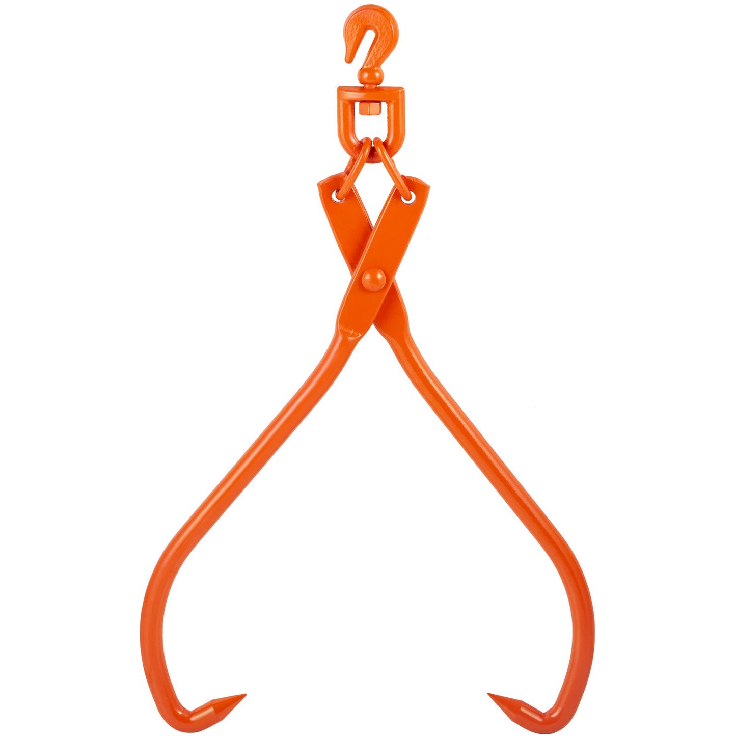 VEVOR Log Skidding Tongs, 81.3cm 2 Claw Log Lifting Tongs, Heavy Duty Rotating Steel Lumber Skidding Tongs, 700 kg Loading Capacity, Log Lifting, Handling, Dragging & Carrying Tool