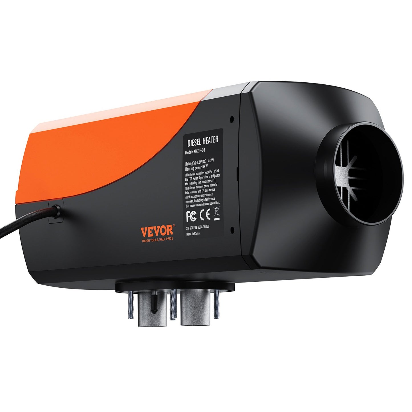 VEVOR Bluetooth App Control Diesel Air Heater, 12V 5KW Diesel Heater with Automatic Altitude Adjustment, Remote Control and LCD, Diesel Parking Heater for RV Trailer Camper Van Boat And Indoors
