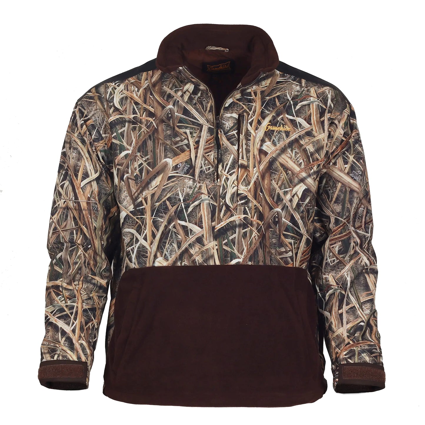 Gamehide Marsh Lord Waterfowl Hunting Pullover (Mossy Oak Shadow Grass Blades 3X-Large)