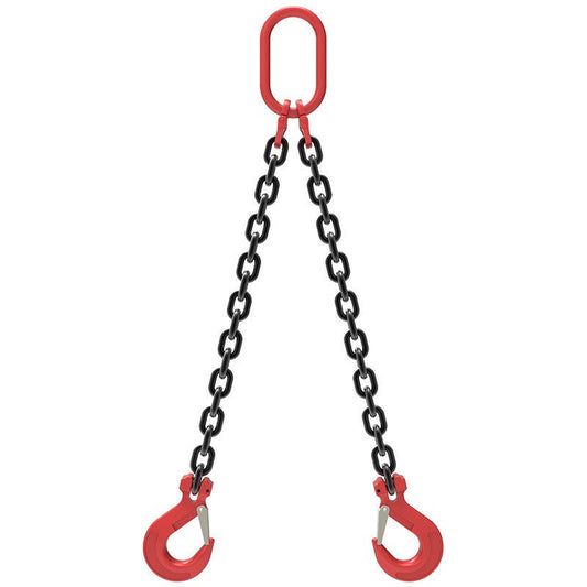1m Heavy Duty Lifting Chain Sling Lifts 1 Ton With 2 Legs