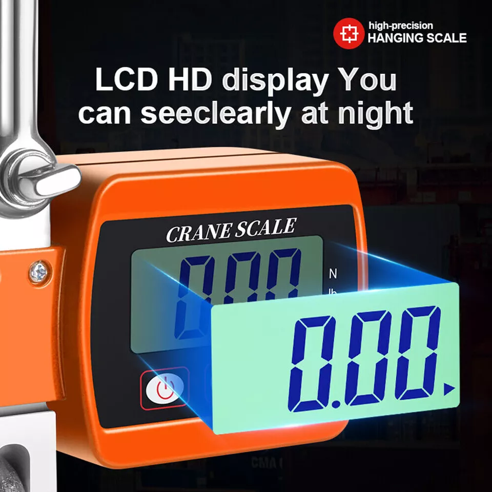 500KG Hanging Scale High Precision Digital Crane Scale Heavy Duty Hook Scale