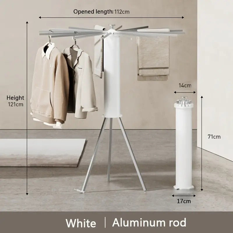 Tripod Clothes Drying Rack Octopus 16 Rods Portable Foldable Space Saving