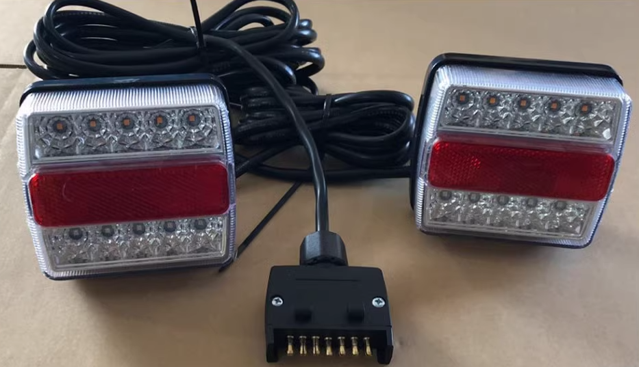 1 Pair 12V Magnetic LED Trailer Towing Light Kit Indicator for Trailer Truck Car