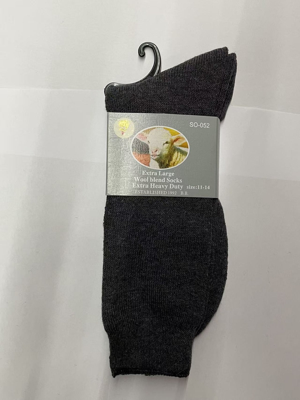 Mens Merino Wool Blend Thermal Socks 7-14 Business Black Grey Navy