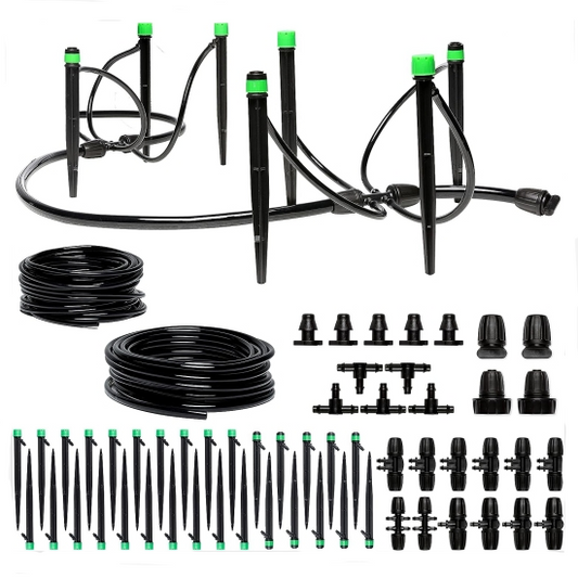 15m+15m Watering Drip Irrigation Hose Kit System