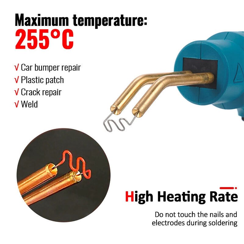 (No Battery) Plastic Welder Garage Tool Hot Stapler Bumper Fit Makita 18V Battery