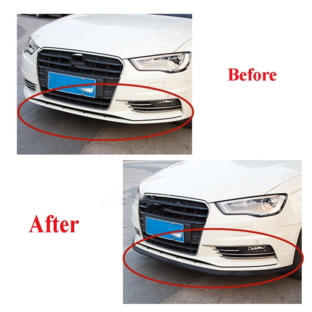 Universal 2.5M Rubber Car Front Bumper Lip Skirt Protector Body Spoiler Splitter