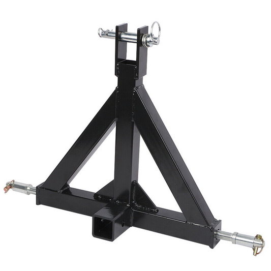 Heavy Duty 3Point 2 Receiver Trailer Towing Hitch Cat.1 Tractor Tow Hook Drawbar