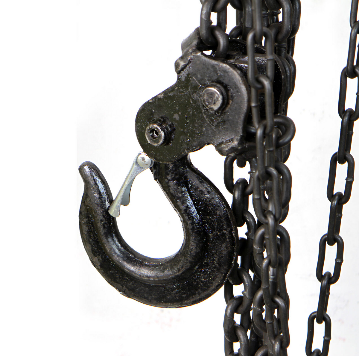 Chain Hoist Block and Tackle 2 Ton Winch Capacity Engine Lift Puller Fall