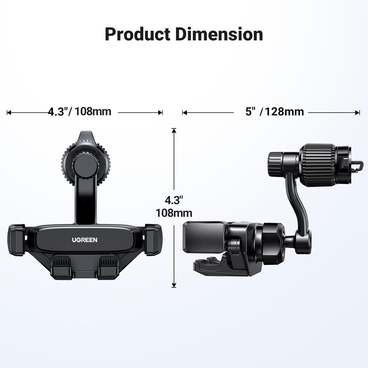Car Phone Holder Vent Mount for iPhone Samsung 4.7-7.2" Smartphone