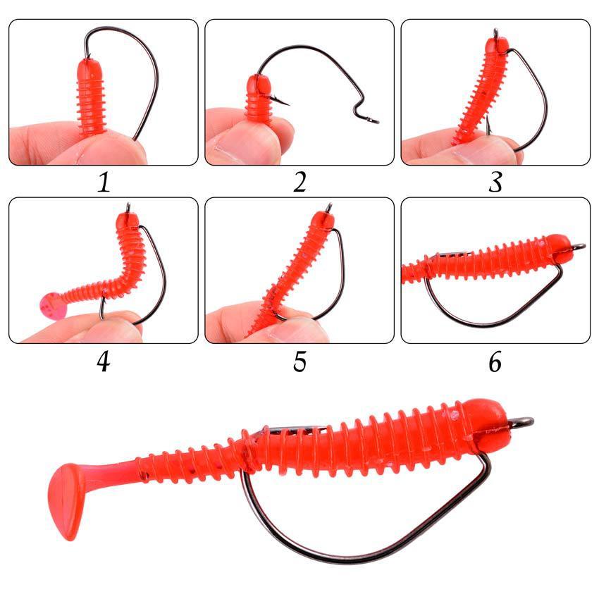 Fishing Hooks High Carbon Steel Soft Insect Lure Bait Sea Fishing Grouper Narrow Wide Belly Crank Hook Fish Hook