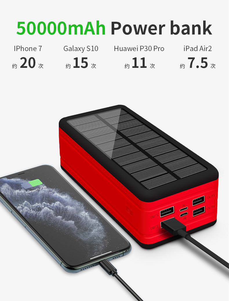 Large Capacity Solar Wireless Power Bank