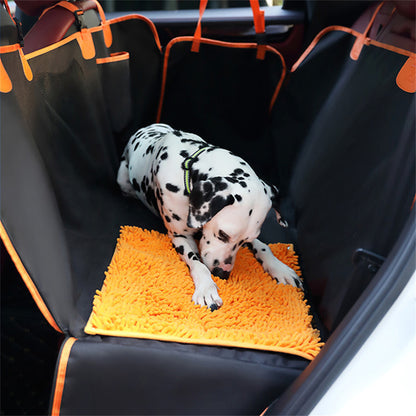 PETSWOL Dog Car Seat Cover with Snuffle Mat_1