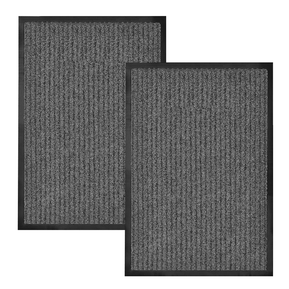 COMFEYA 2 Pack Front Door Mat Indoor Outdoor Entryway Welcome Mats_1