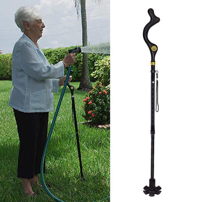 4 Head Pivoting Adjustable Anti-Slip Safety Walking Stick Cane_10