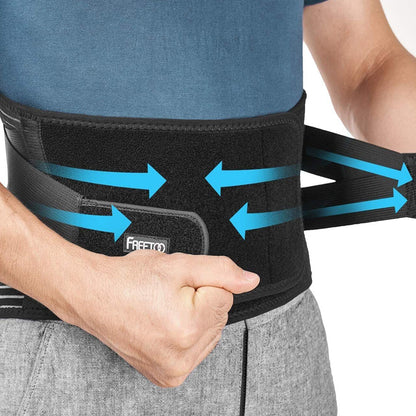 Breathable and Stretchable Pain Relief Lower Back Posture Support Braces_5