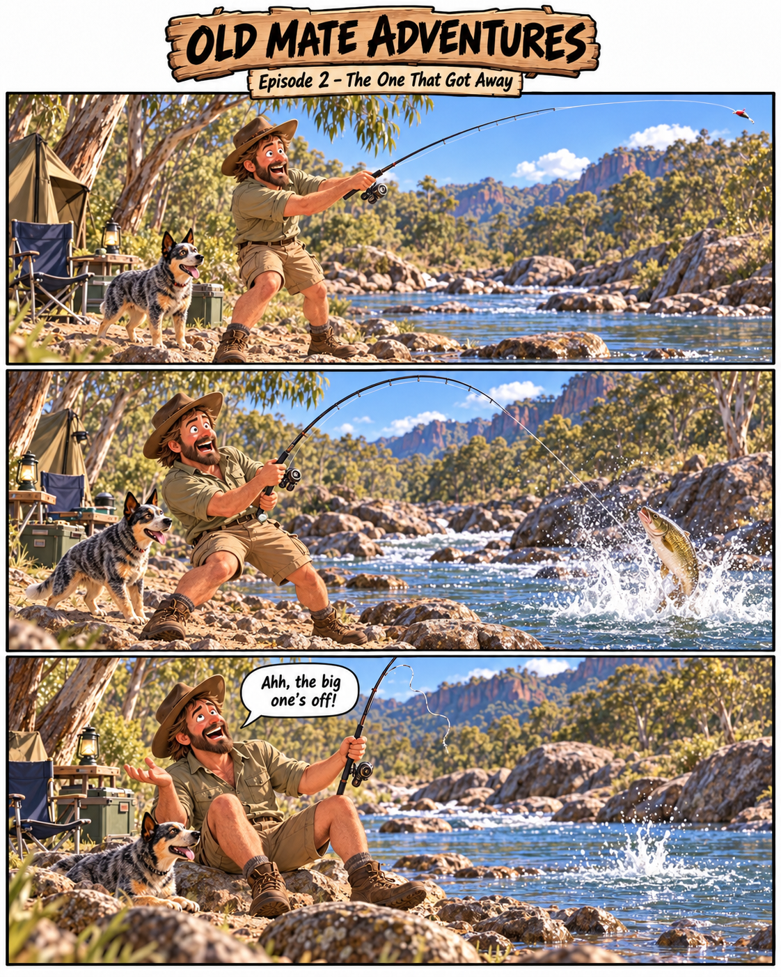 Old Mate Adventures Comic Bundle – Episodes 1–20 (2 Digital PDFs)