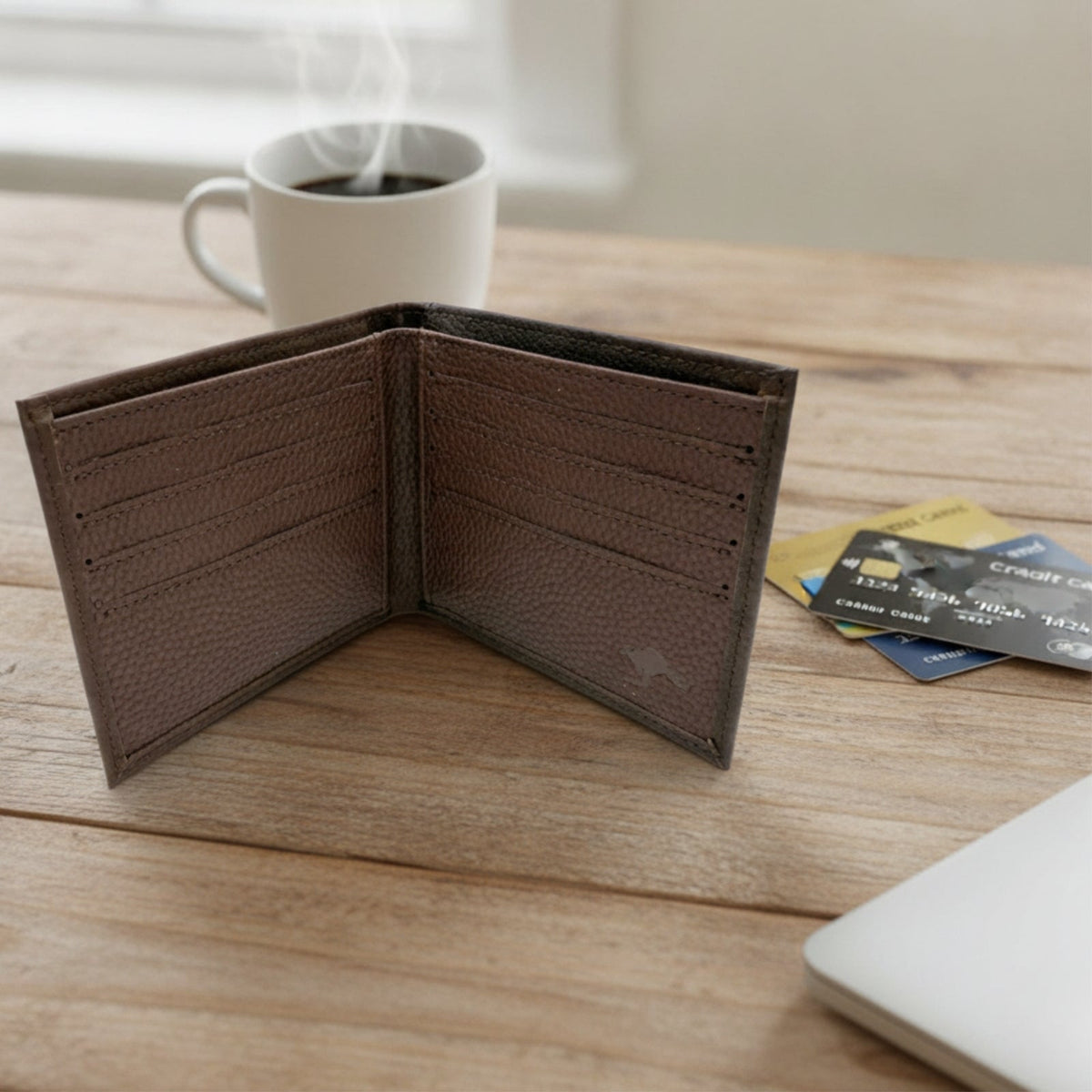 Jacaru 5789 Kangaroo Leather Credit Card Wallet