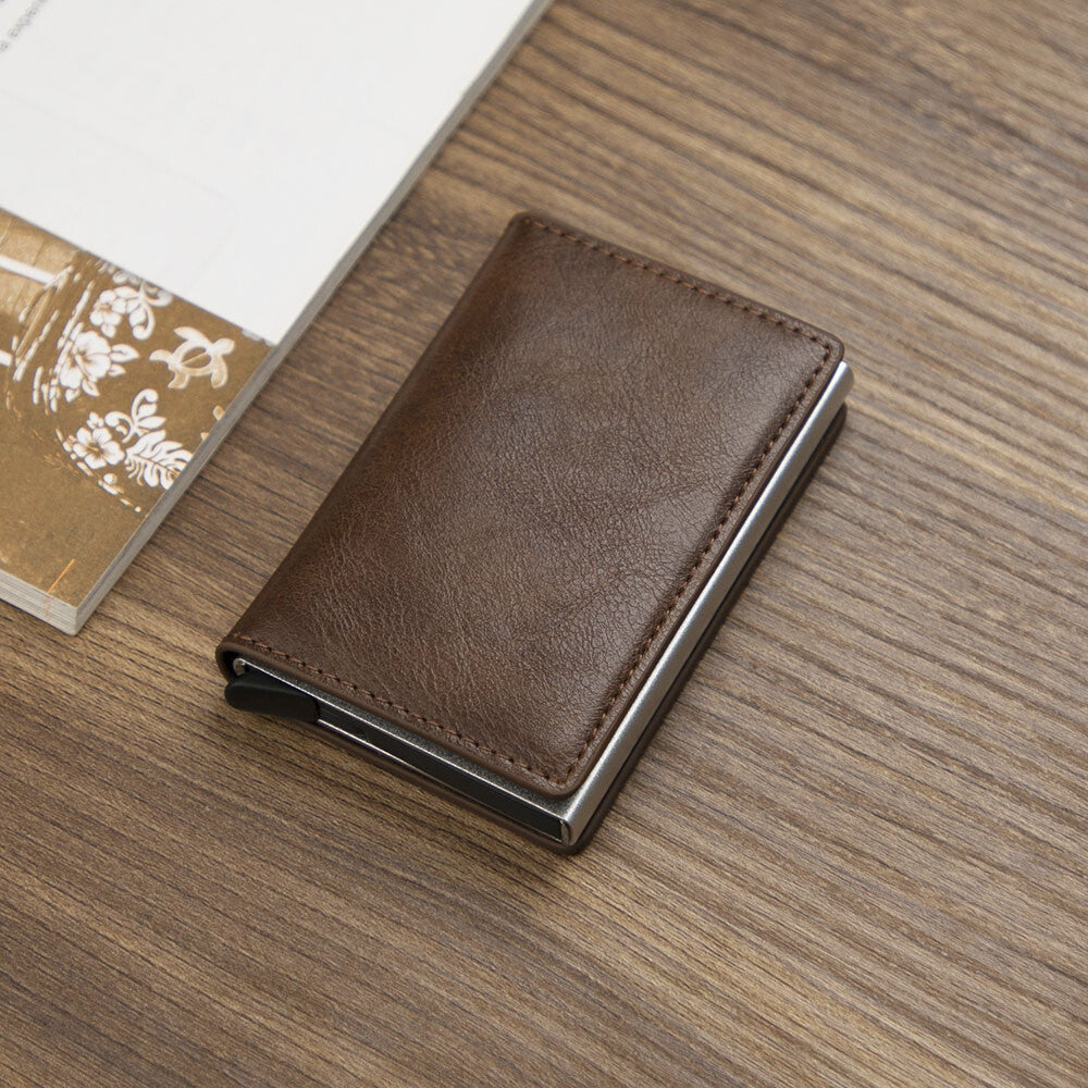 Credit Card Holder Leather Money Cash Wallet Clip RFID Blocking Purse