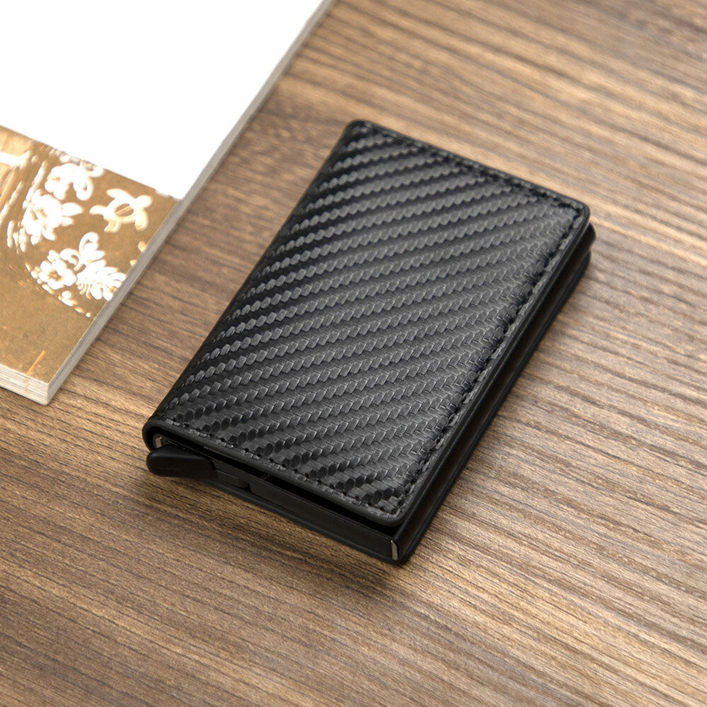 Credit Card Holder Leather Money Cash Wallet Clip RFID Blocking Purse