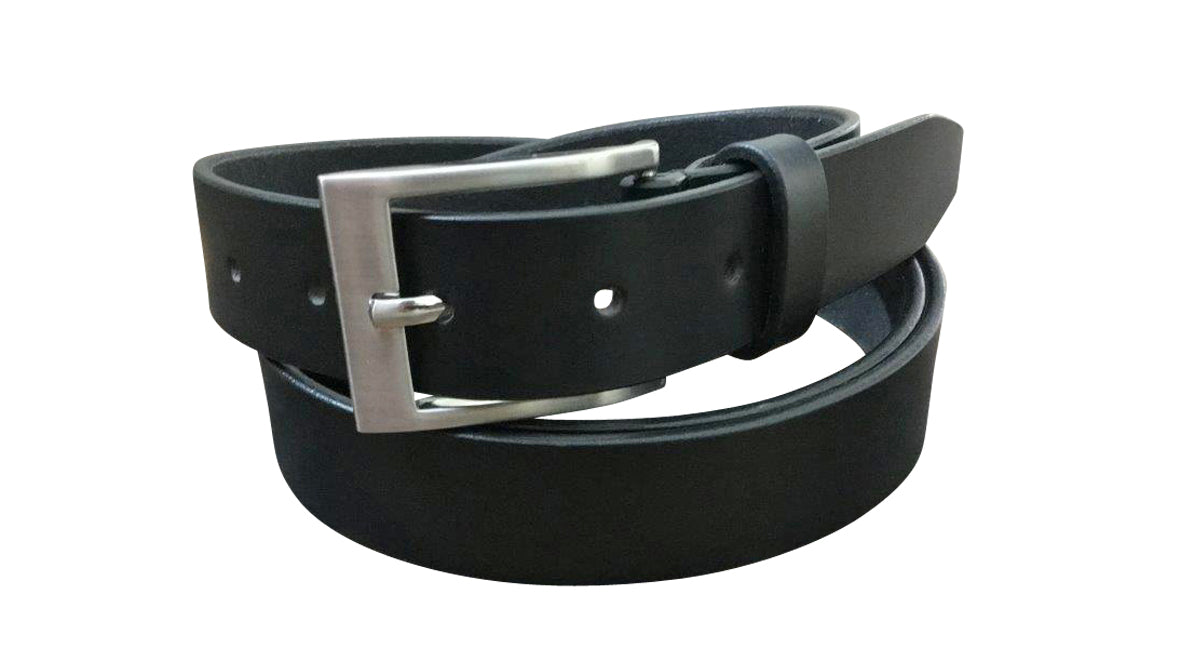 Jacaru 6011 Classic Men Leather Belt Black 40mm