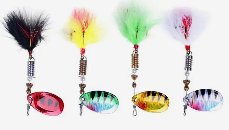 Metal spinner fishing lures