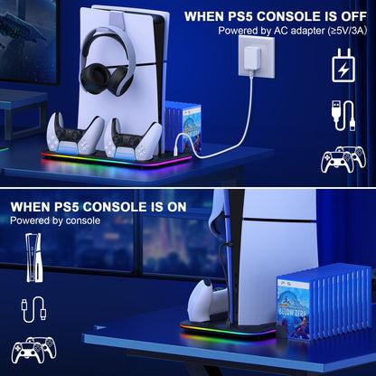 Slim Stand PS5 Controller Cooling Station