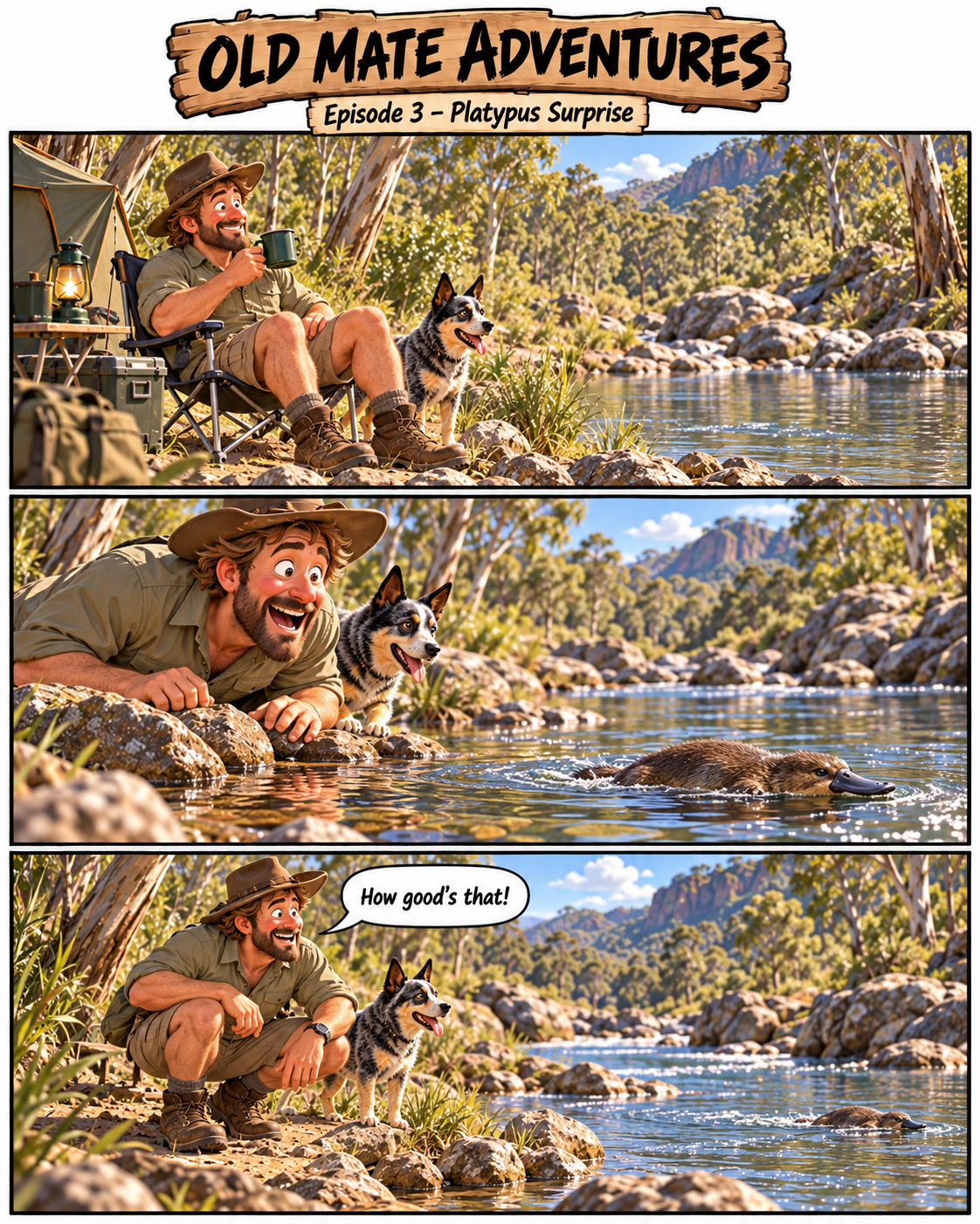 Old Mate Adventures Comic Bundle – Episodes 1–20 (2 Digital PDFs)